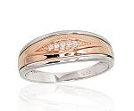 Goldener Ring# 1100702(Au-R+Au-W)_DI