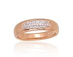 Goldener Ring# 1100949(Au-R+PRh-W)_DI
