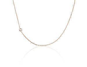Gold necklace# 1500051(Au-R)_CZ