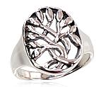 Silver ring# 2100721(POx-Bk)