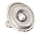 Silver ring# 2101186(POx-Bk)