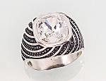 Silver ring# 2101414(POx-Bk)_SV