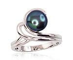 Silver ring# 2101457(PRh-Gr)_PE-BK
