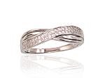 Silver ring# 2101475(PRh-Gr)_CZ
