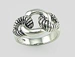 Silver ring# 2101493(POx-Bk)