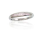 Silver ring# 2101647(PRh-Gr)_CZ-PI