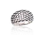 Серебряное кольцо# 2101668(POx-Bk)
