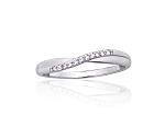 Silver ring# 2101846(PRh-Gr)_CZ