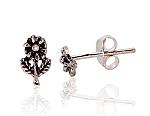 Silver stud  earrings# 2203357(POx-Bk)
