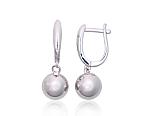 Silver earrings with 