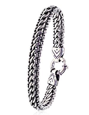 Silberne Armbänder# 2400153(POx-Bk)