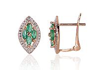 Zelta auskari # 1200250(Au-R+PRh-W)_DI+EM