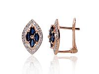 Zelta auskari # 1200250(Au-R+PRh-W)_DI+SA