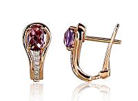 Zelta auskari # 1200276(Au-R+PRh-W)_DI+AM