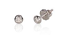 Zelta auskari-puseti ar skrūvēm# 1200511(Au-W)_DI