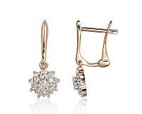 Zelta auskari # 1200974(Au-R+PRh-W)_DI