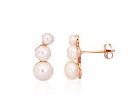 Zelta auskari-puseti # 1201569(Au-R)_PE