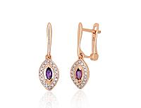 Zelta auskari # 1201671(Au-R+PRh-W)_DI+AM