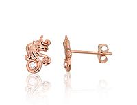 Zelta auskari-puseti # 1201674(Au-R)_CZ