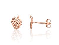 Zelta auskari-puseti # 1201680(Au-R)