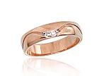 Gold wedding ring# 1100543(Au-R)_CZ