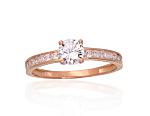 Gold ring# 1100910(Au-R)_CZ