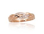 Gold ring# 1101115(Au-R+PRh-W)_DI