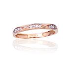 Gold ring# 1101136(Au-R+PRh-W)_CZ
