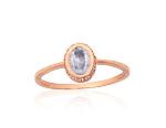 Gold ring# 1101148(Au-R)_CZ+TZLB