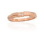 Goldener Ring# 1101186(Au-R)_CZ