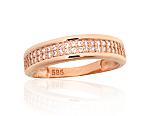 Goldener Ring# 1101187(Au-R)_CZ