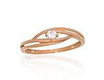 Goldener Ring# 1101198(Au-R)_CZ