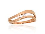 Goldener Ring# 1101200(Au-R)_CZ