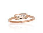 Goldener Ring# 1101208(Au-R)_CZ