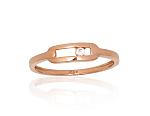 Goldener Ring# 1101209(Au-R)_CZ