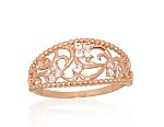 Goldener Ring# 1101210(Au-R)_CZ