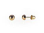 Gold screw studs earrings# 1200111(Au-R)