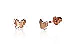 Gold Earrings# 1200487(Au-R)_CZ