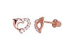 Gold Earrings# 1200498(Au-R)_CZ