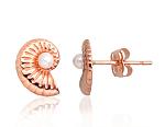 Gold classic studs earrings# 1201401(Au-R)_PE