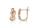 Gold Earrings# 1201476(Au-R)_CZ