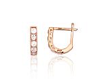 Gold Earrings# 1201494(Au-R)_CZ