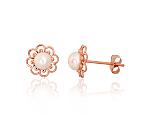 Gold classic studs earrings# 1201570(Au-R)_PE