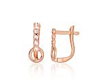 Gold Earrings# 1201638(Au-R)_CZ