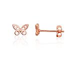 Gold Earrings# 1201684(Au-R)_CZ