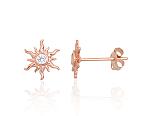 Gold Earrings# 1201696(Au-R)_CZ
