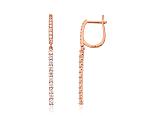 Gold Earrings# 1201706(Au-R)_CZ