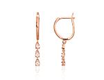 Gold Earrings# 1201712(Au-R)_CZ