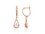 Gold Earrings# 1201715(Au-R)_CZ