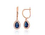 Gold Earrings# 1201716(Au-R)_CZ+CZ-B